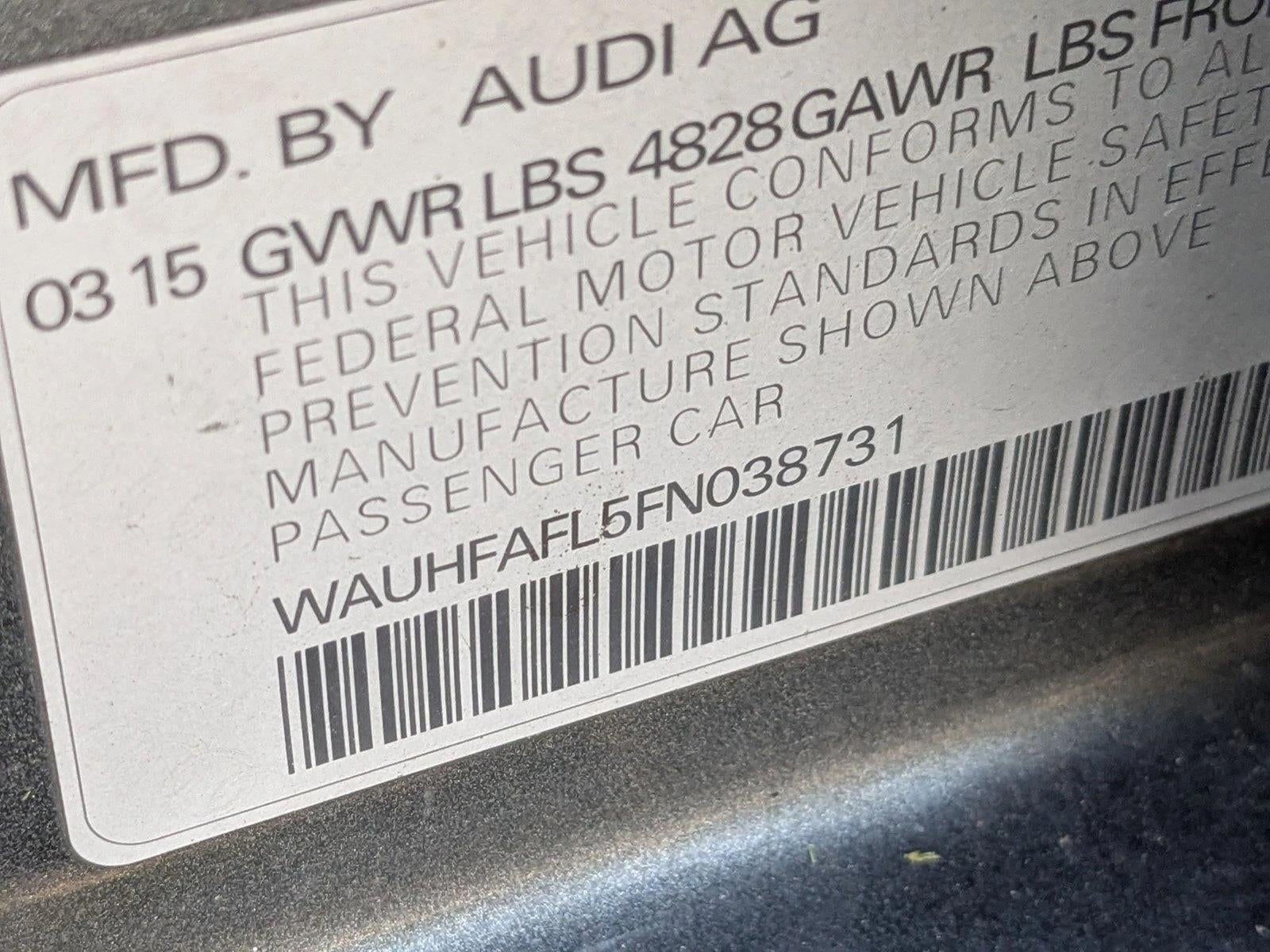 2015 Audi A4 4dr Sdn Man quattro 2.0T Premium Plus