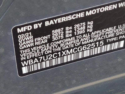 2021 BMW ALPINA B7 xDrive Sedan
