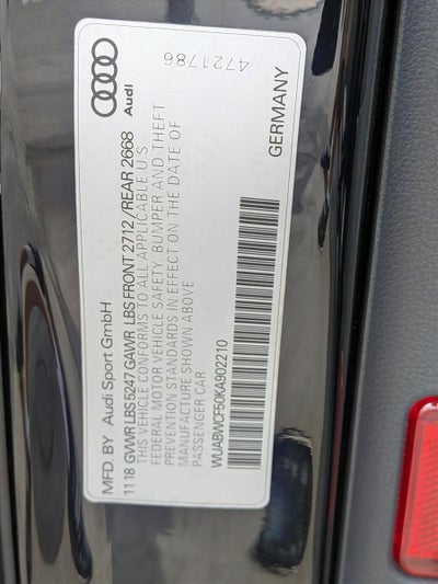 2019 Audi RS 5 Sportback 2.9 TFSI quattro