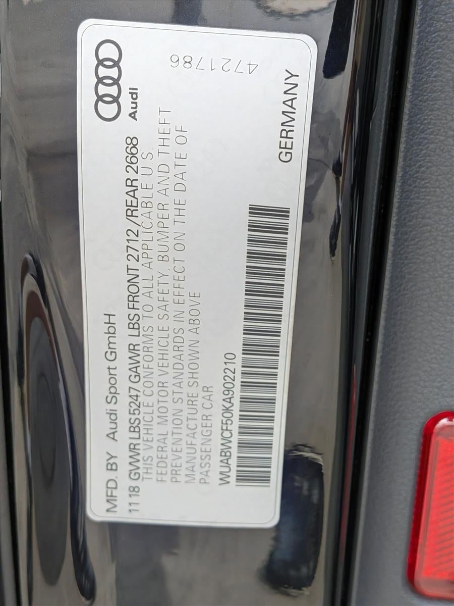 2019 Audi RS 5 Sportback 2.9 TFSI quattro