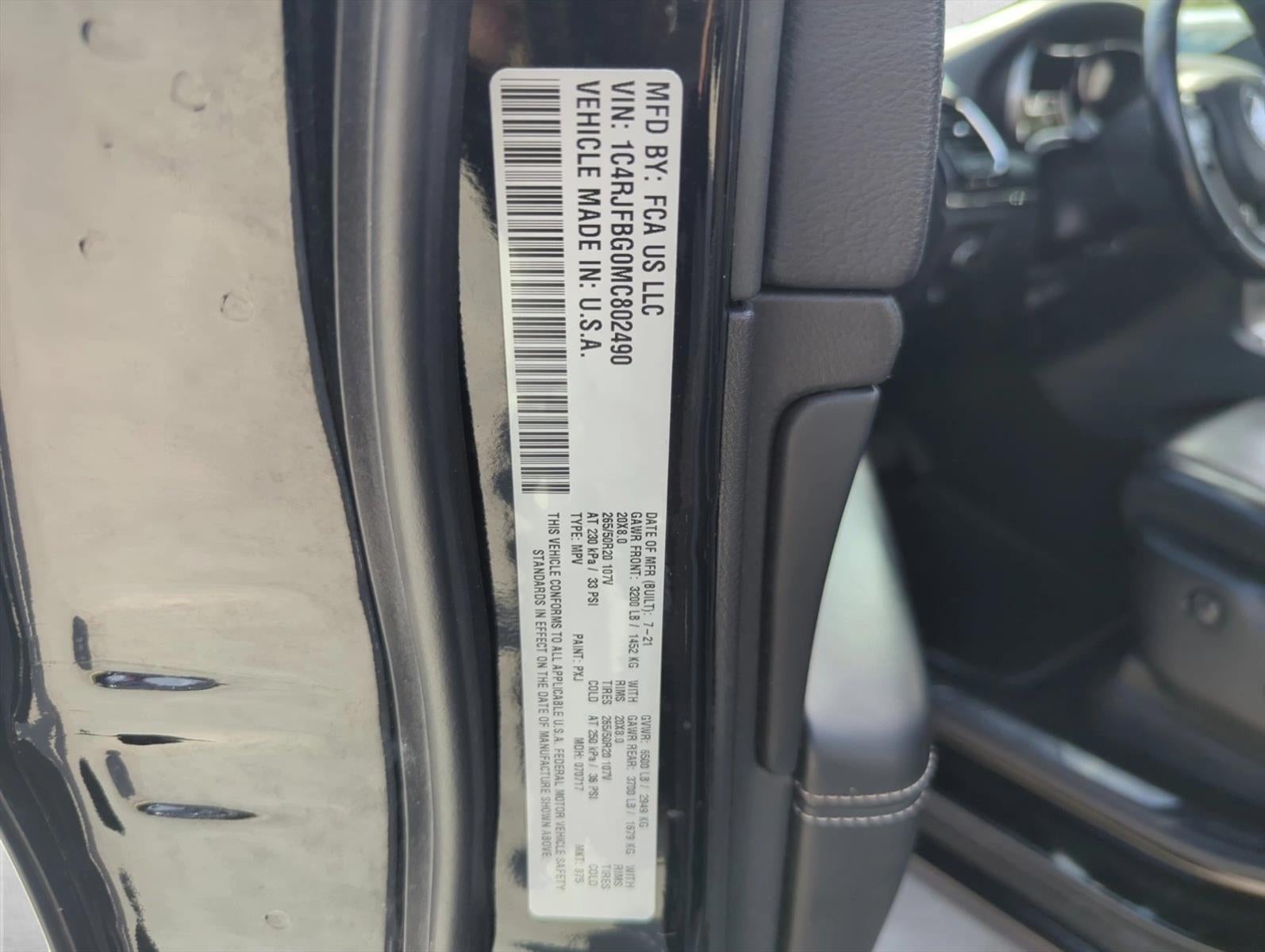 2021 Jeep Grand Cherokee 80th Anniversary 4x4