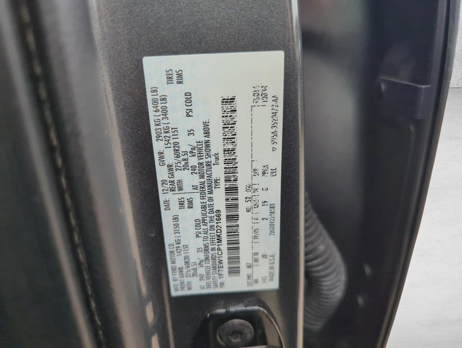 2021 Ford F-150 XL 2WD SuperCrew 5.5' Box