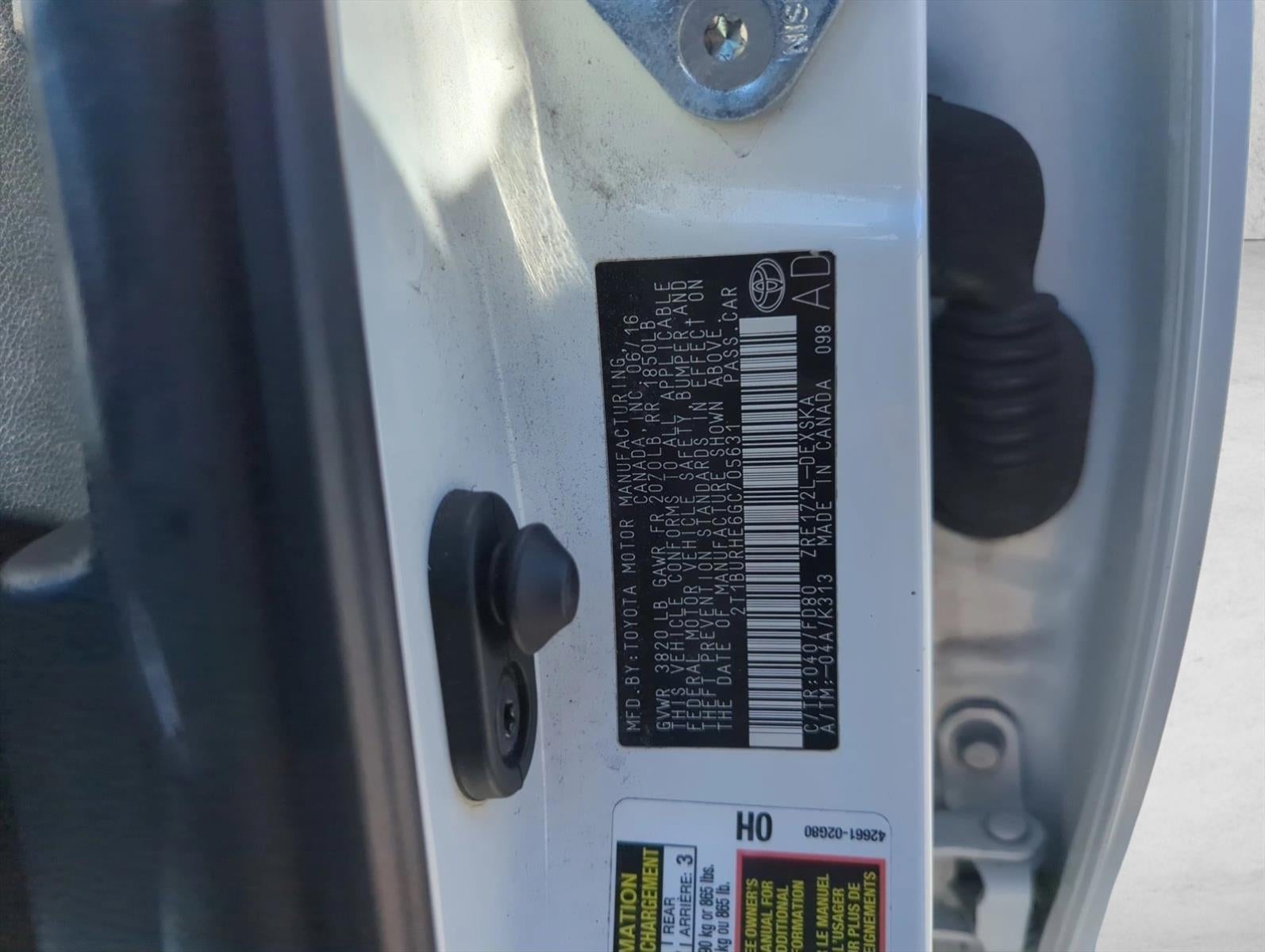 2016 Toyota Corolla 4dr Sdn CVT Auto S Plus (Natl)