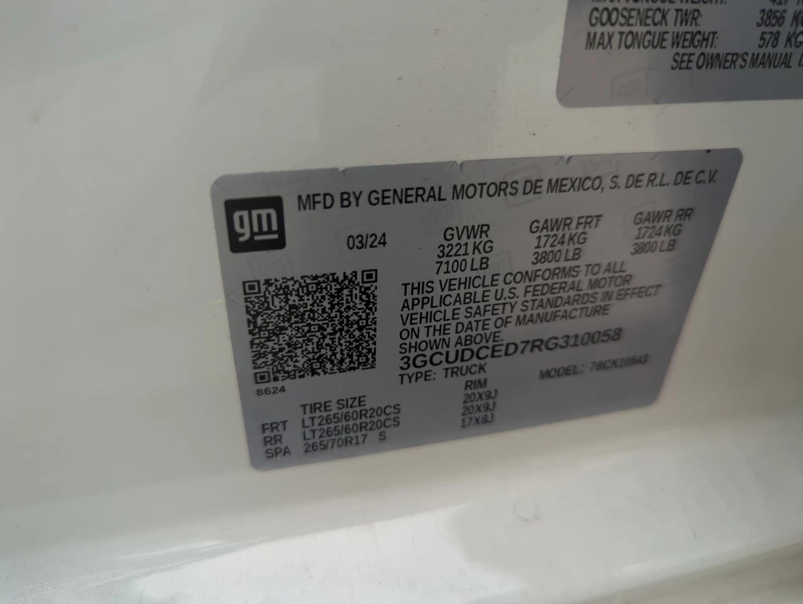 2024 Chevrolet Silverado 1500 Crew Cab Short Box 4-Wheel Drive Custom Trail Boss