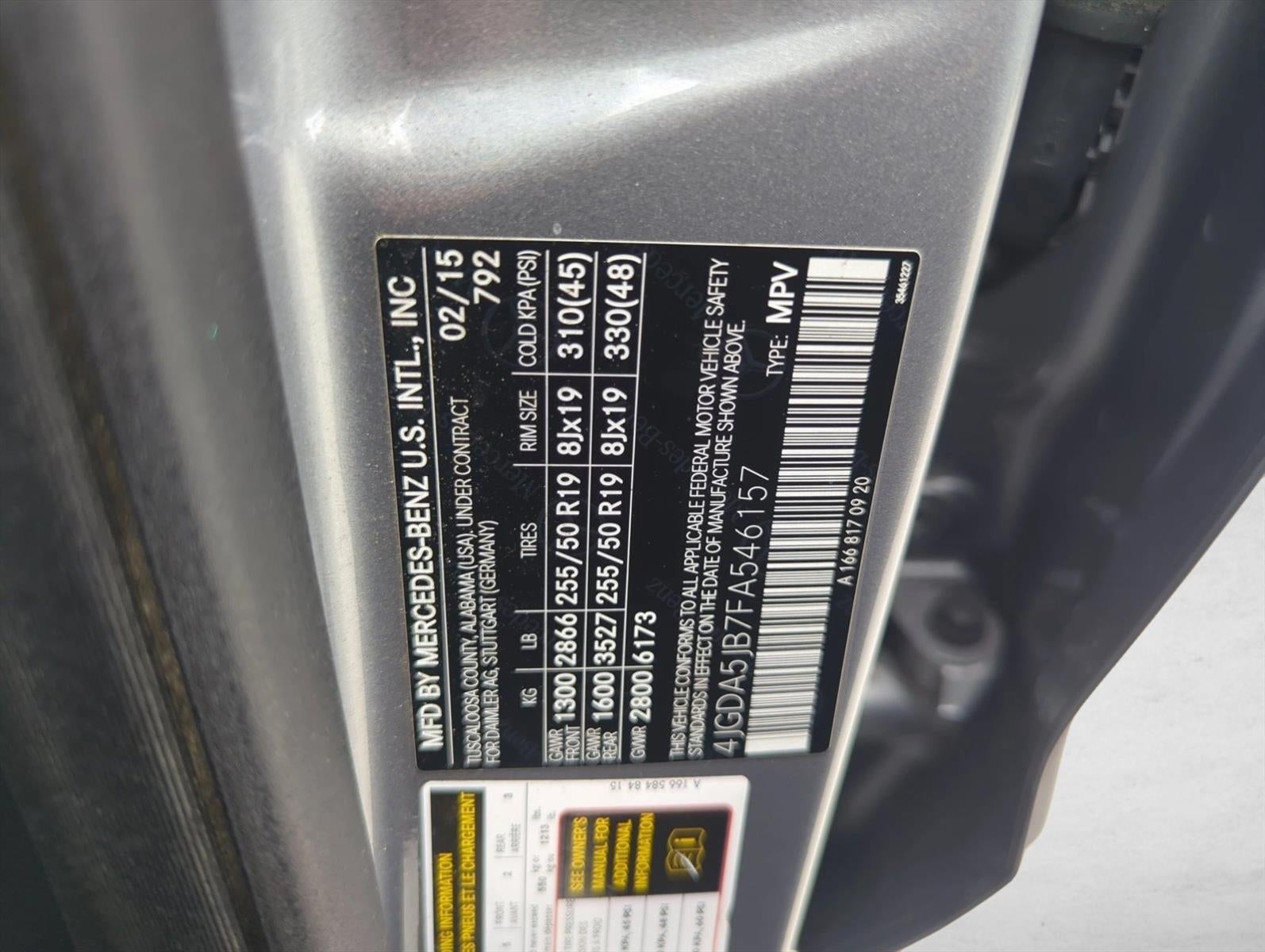 2015 Mercedes-Benz M-Class ML 350 SUV