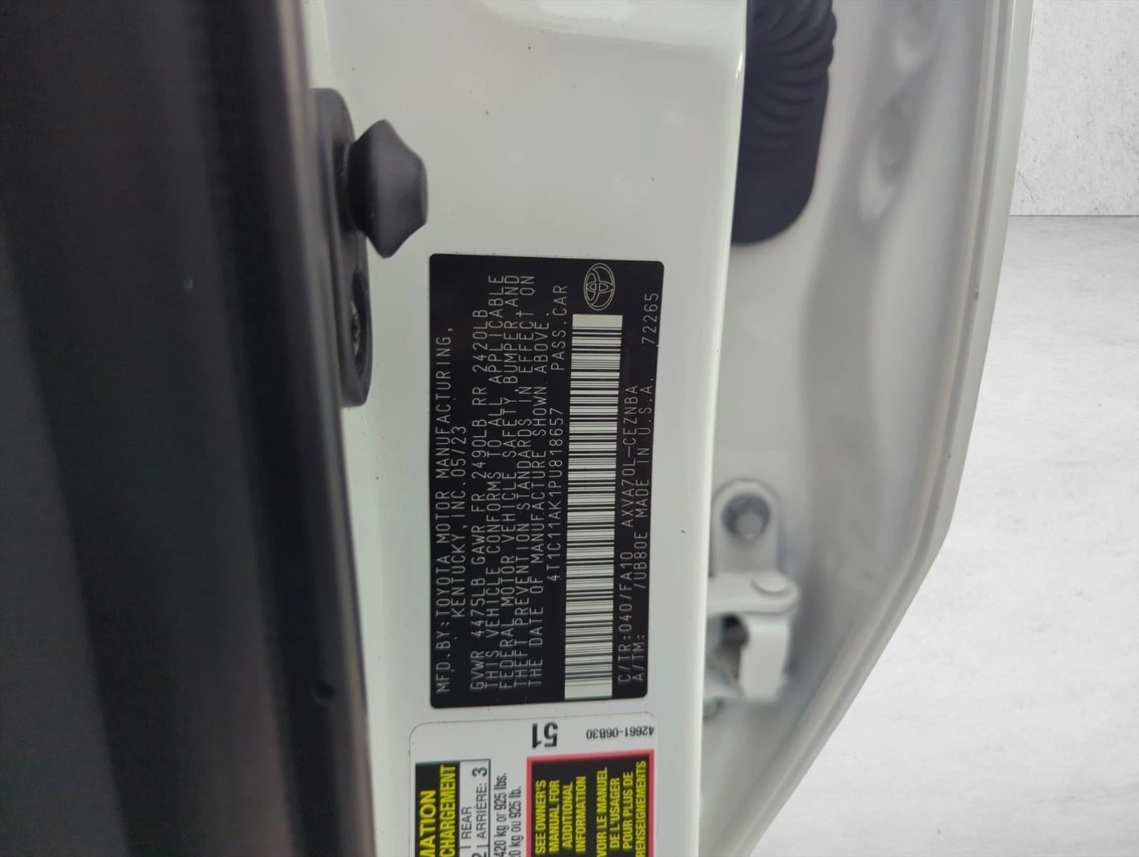 2023 Toyota Camry LE Auto (SE)