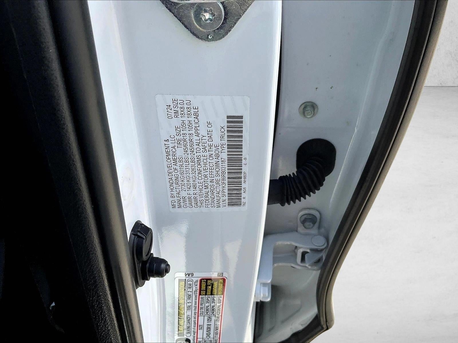 2024 Honda Ridgeline Black Edition AWD