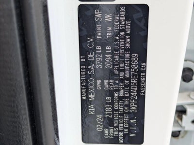 2024 Kia Forte LXS IVT