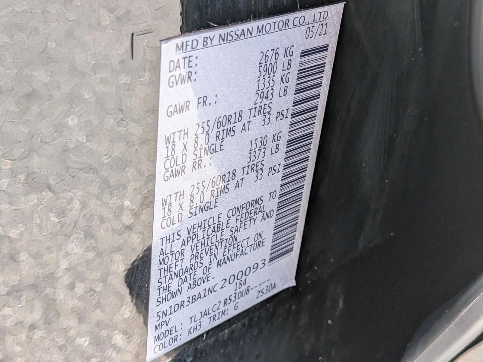 2022 Nissan Pathfinder SV 2WD