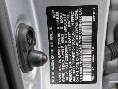 2018 Honda Civic Hatchback Sport CVT