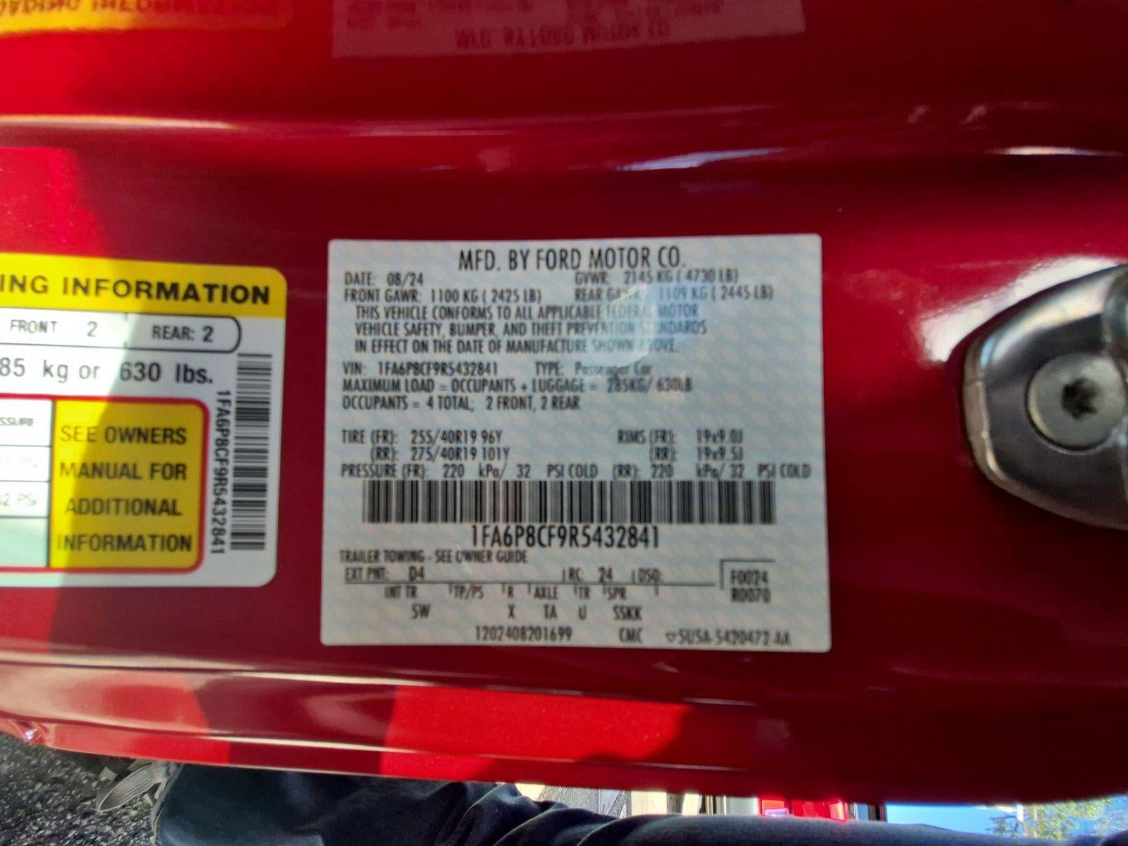 2024 Ford Mustang GT Premium Fastback
