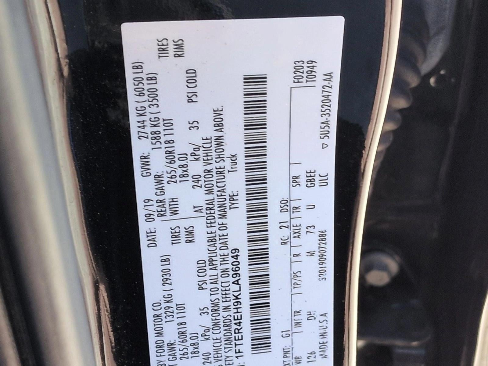 2019 Ford Ranger LARIAT 2WD SuperCrew 5' Box