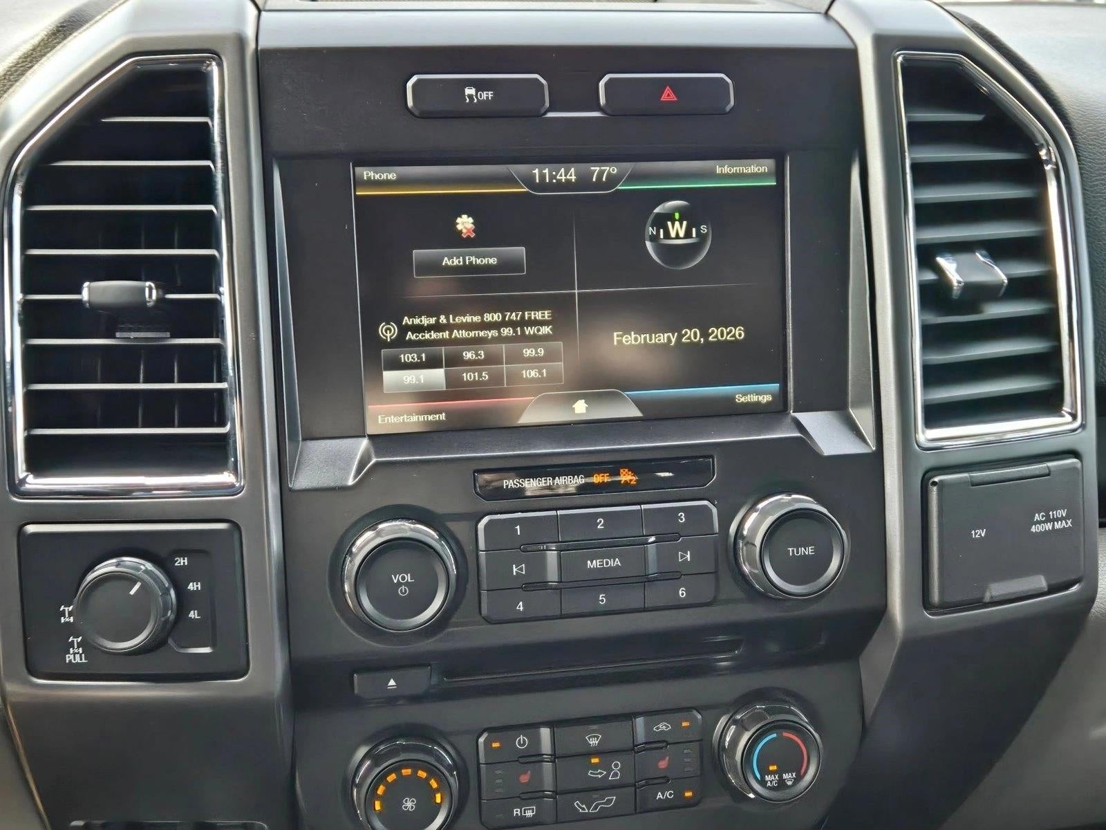 2015 Ford F-150 4WD SuperCrew 5-1/2 Ft Box XLT