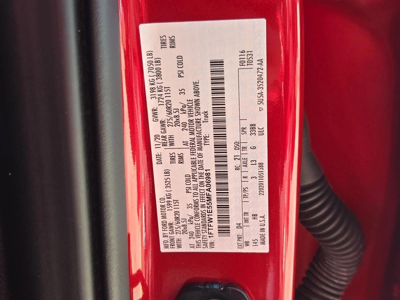 2021 Ford F-150 LARIAT 4WD SuperCrew 5.5' Box