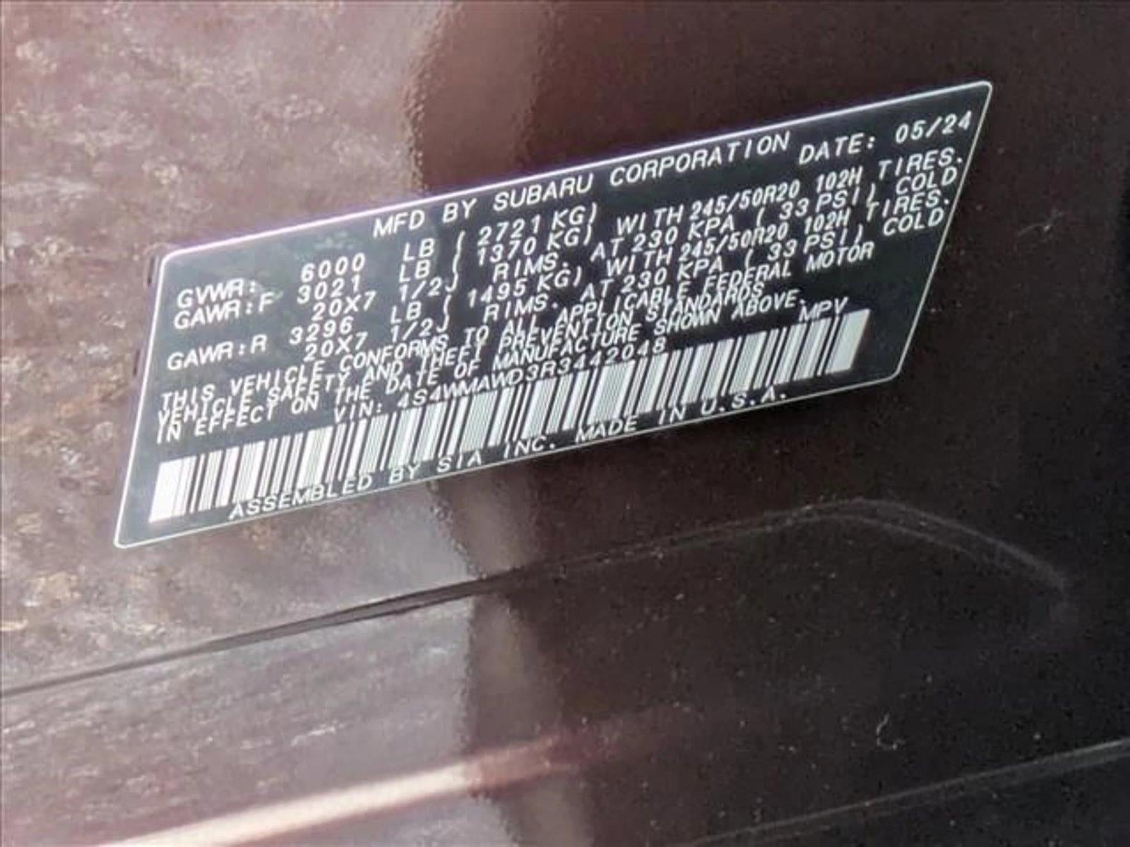 2024 Subaru Ascent Touring 7-Passenger