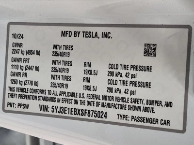2025 Tesla Model 3 Long Range AWD