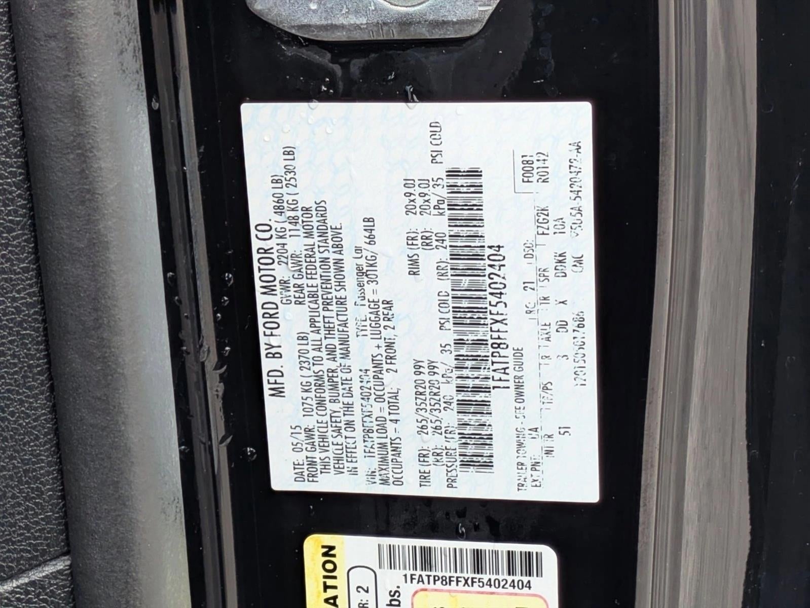 2015 Ford Mustang 2dr Conv GT Premium