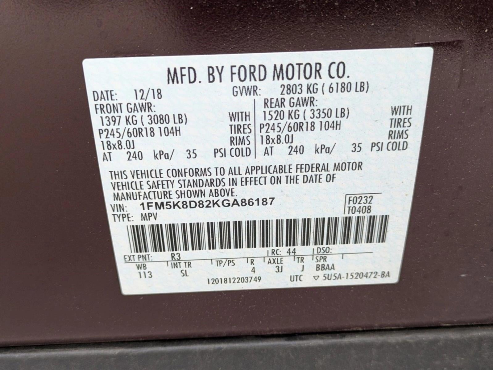 2019 Ford Explorer XLT 4WD