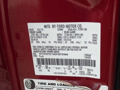 2013 Ford F-150 4WD SuperCrew 5-1/2 Ft Box Limited