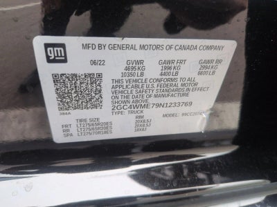 2022 Chevrolet Silverado 2500 HD Crew Cab Standard Box 2-Wheel Drive Custom