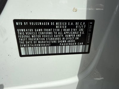 2017 Volkswagen Jetta 1.4T S Auto