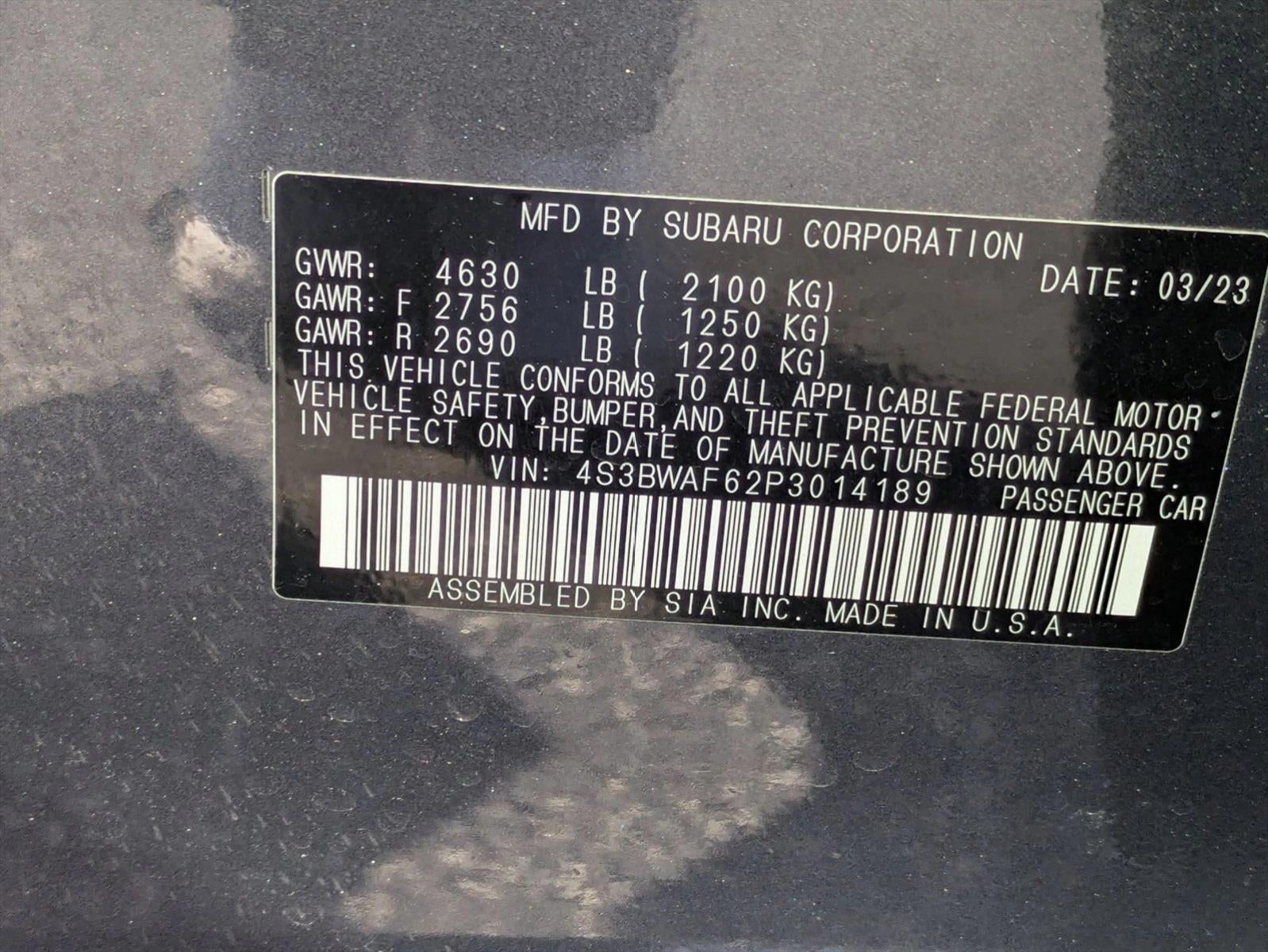 2023 Subaru Legacy Premium CVT