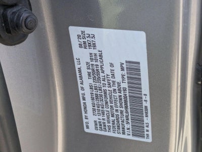 2021 Honda Odyssey Elite Auto