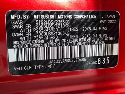 2022 Mitsubishi Outlander SEL FWD