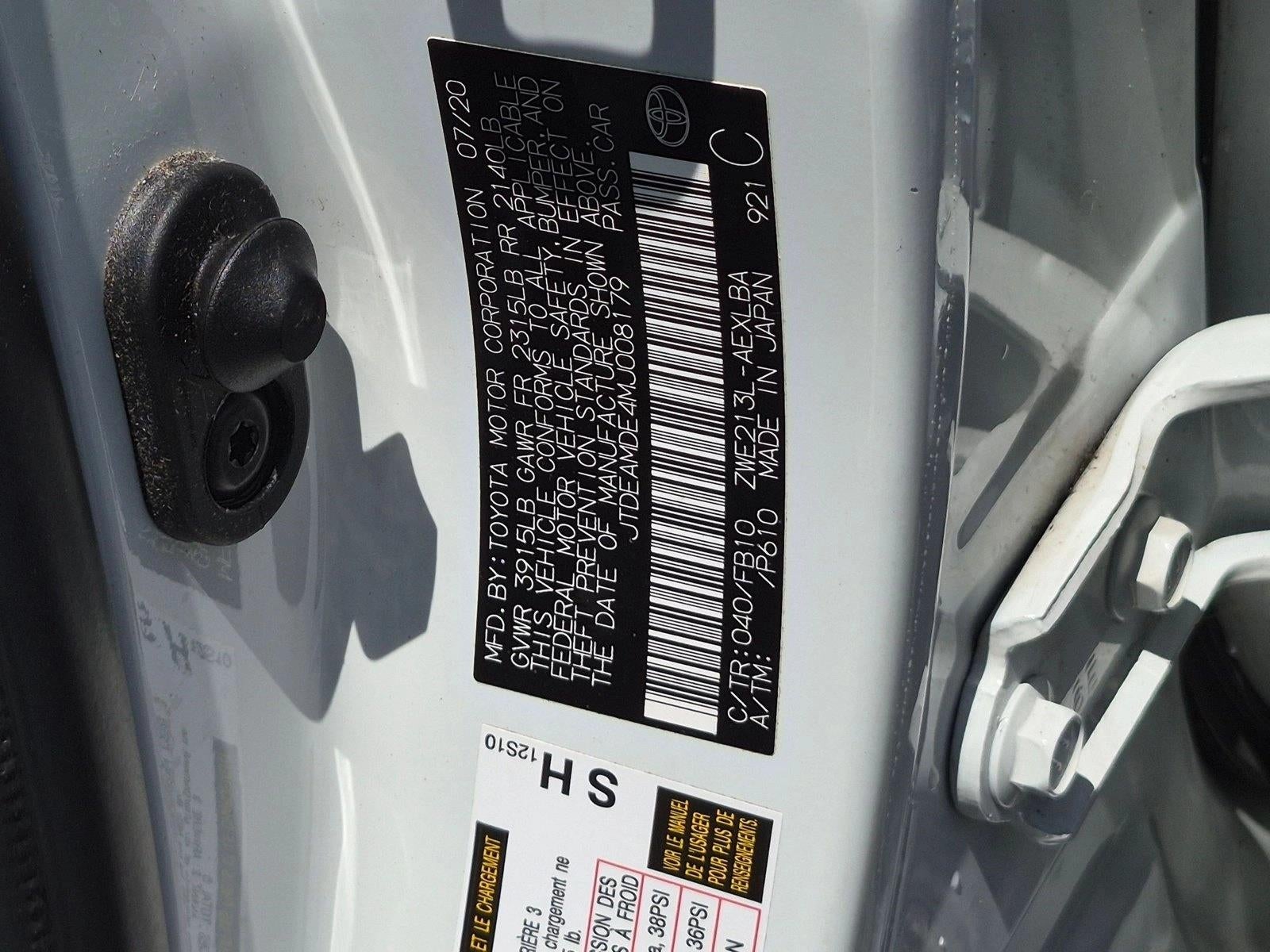2021 Toyota Corolla Hybrid LE CVT (Natl)