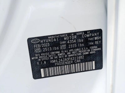 2023 Hyundai SONATA SE 2.5L