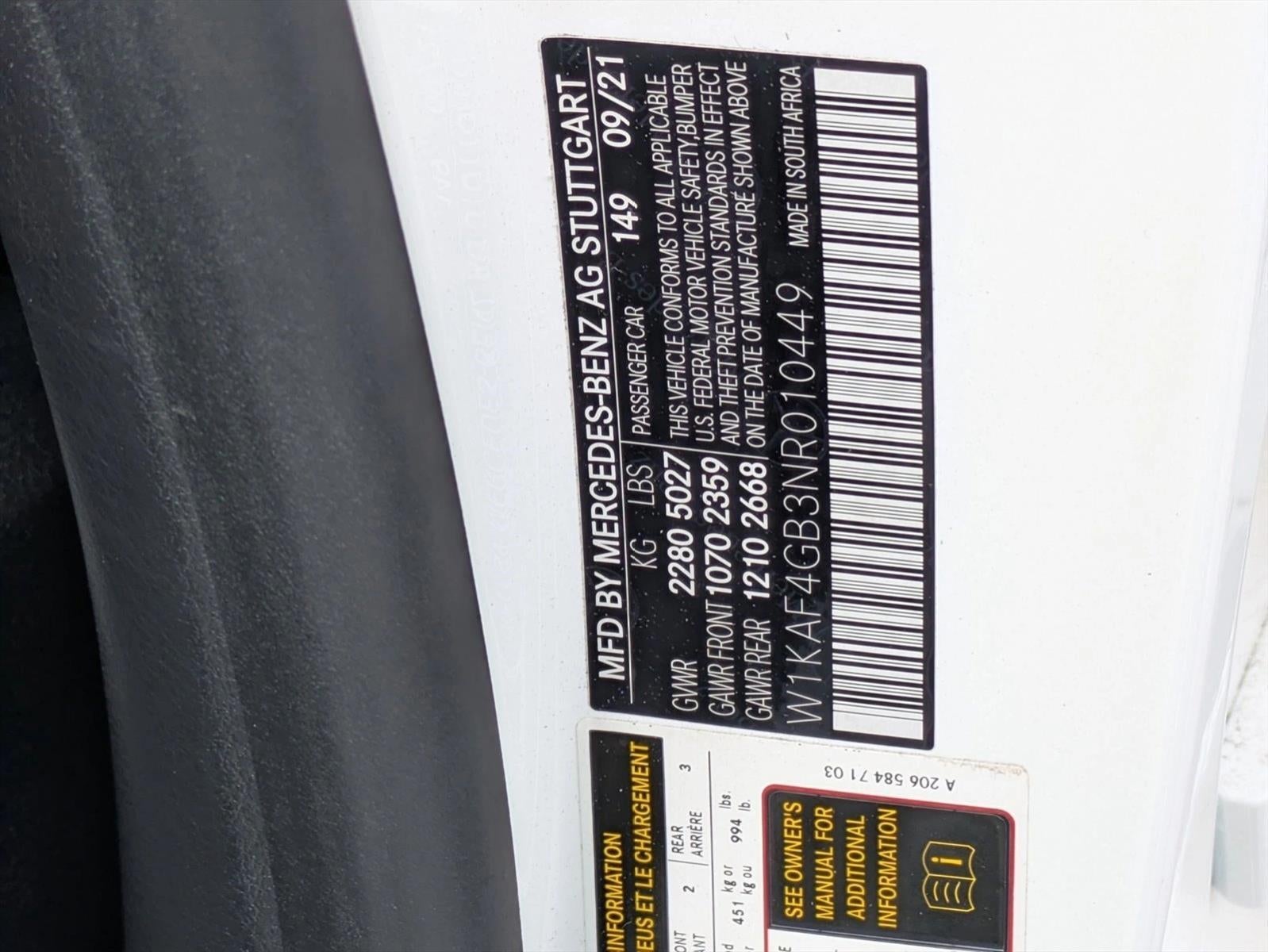 2022 Mercedes-Benz C-Class C 300 Sedan