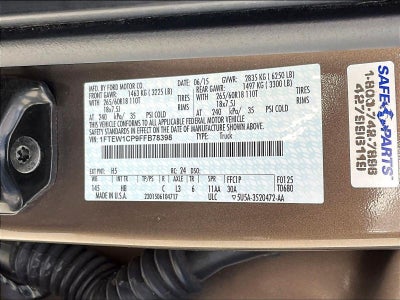 2015 Ford F-150 2WD SuperCrew 5-1/2 Ft Box Lariat