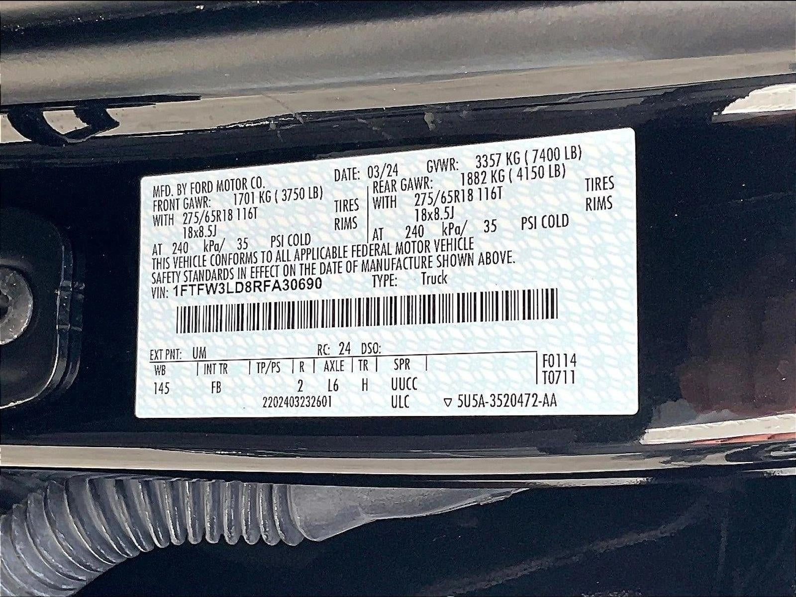 2024 Ford F-150 XLT 4WD SuperCrew 5.5' Box