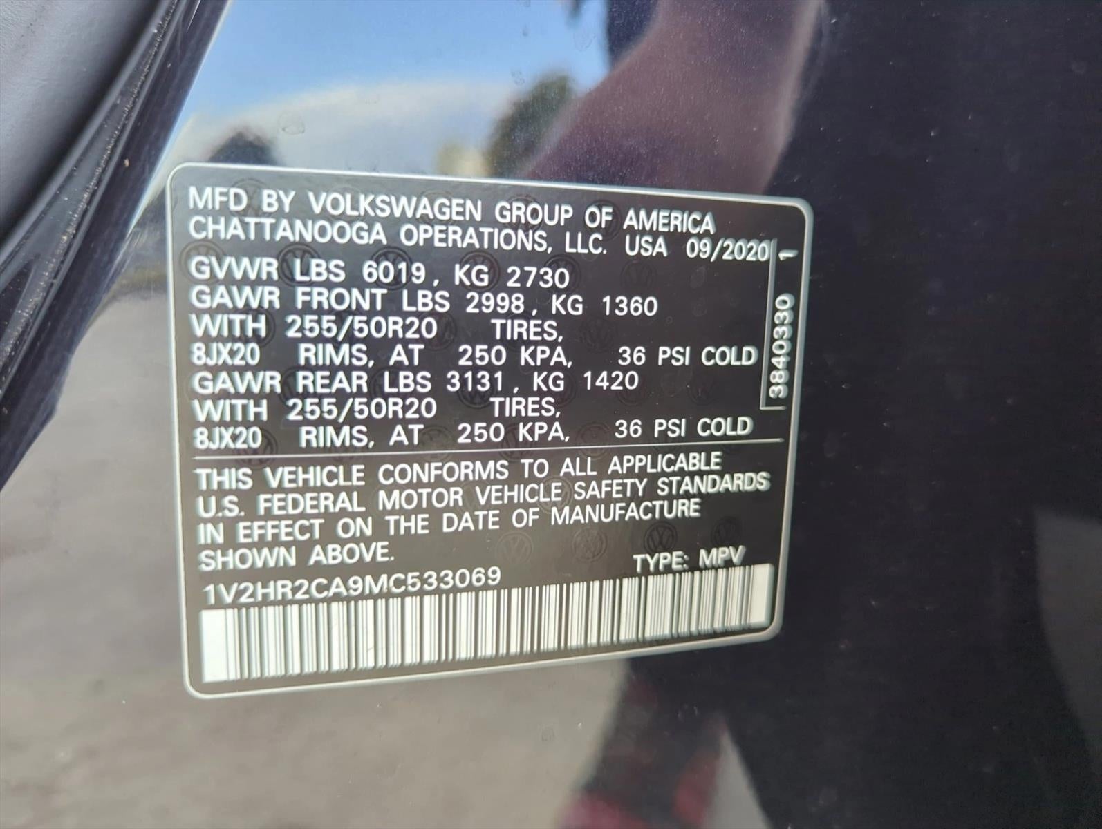 2021 Volkswagen Atlas 2021.5 3.6L V6 SE w/Technology 4MOTION