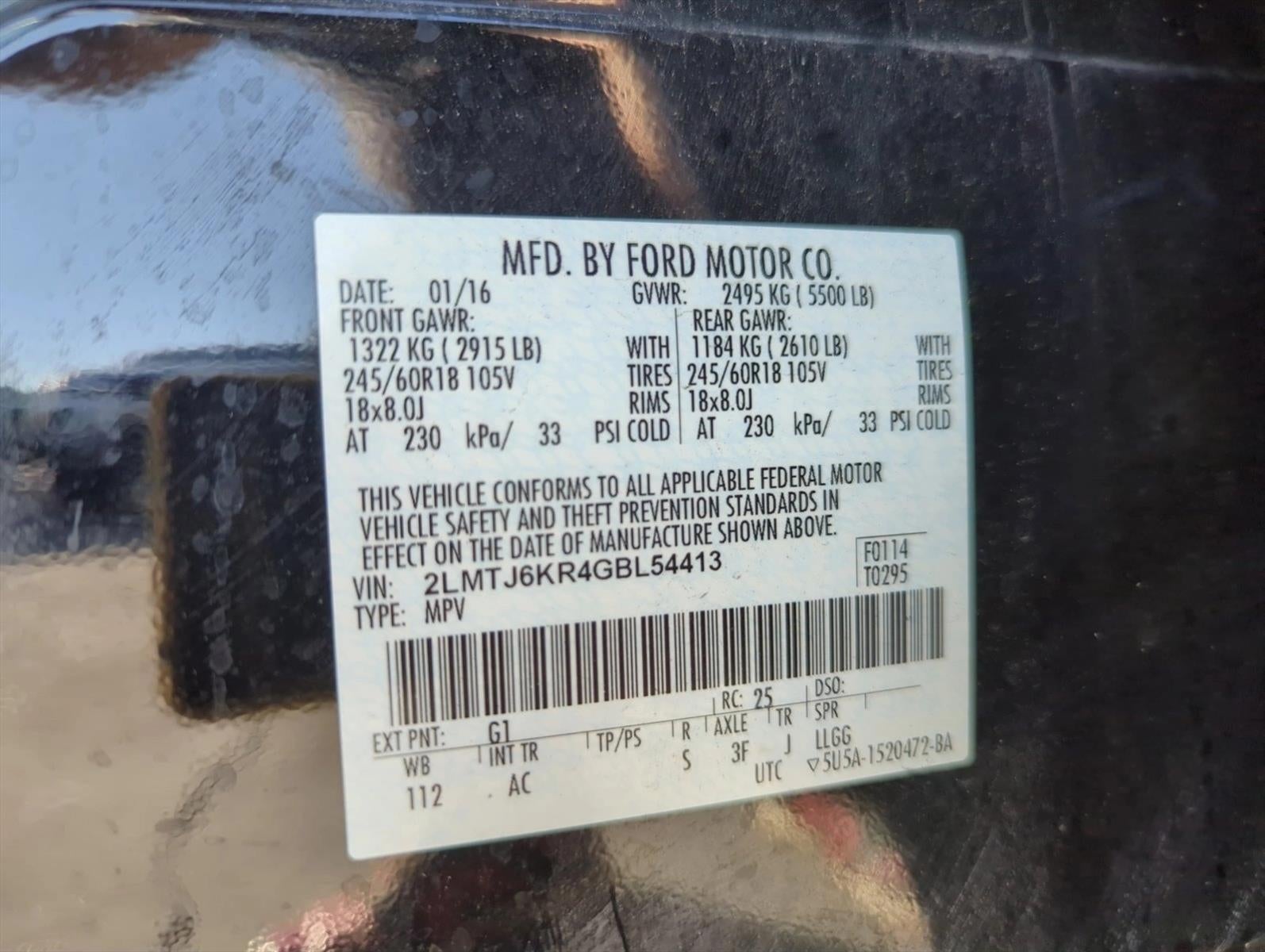 2016 Lincoln MKX FWD 4dr Select