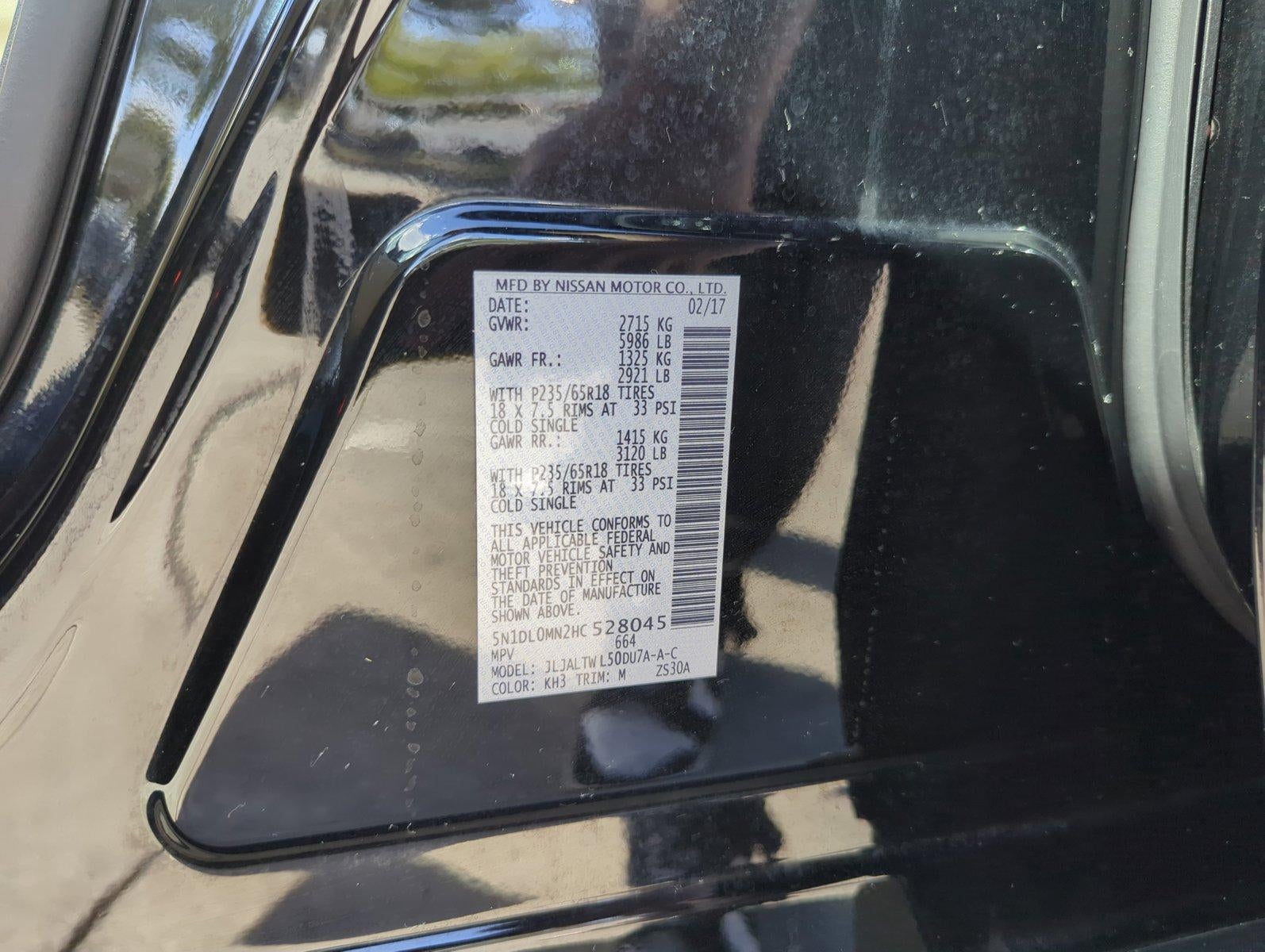 2017 INFINITI QX60 FWD