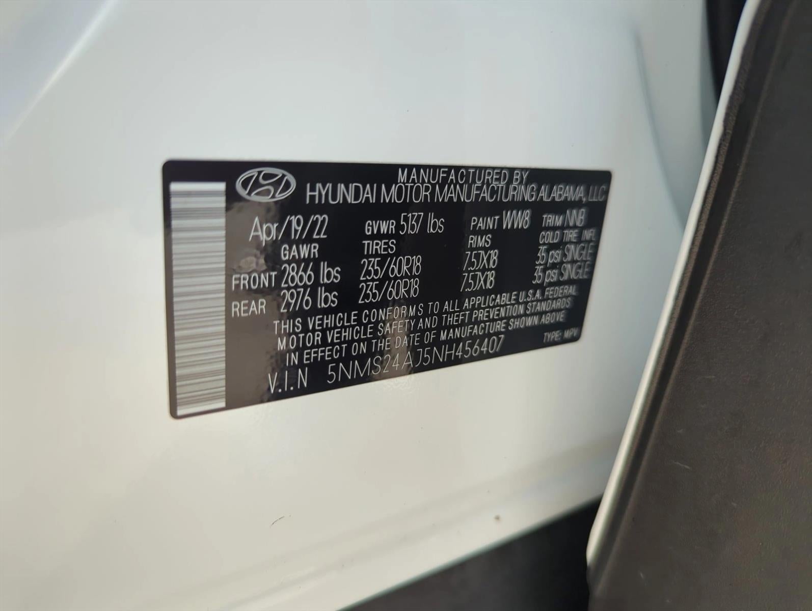 2022 Hyundai SANTA FE SEL FWD