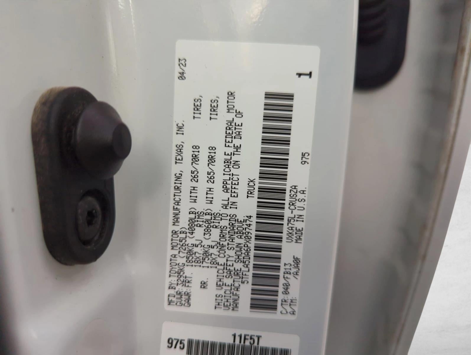 2023 Toyota Tundra 4WD 4WD SR5 Double Cab 6.5' Bed (Natl)