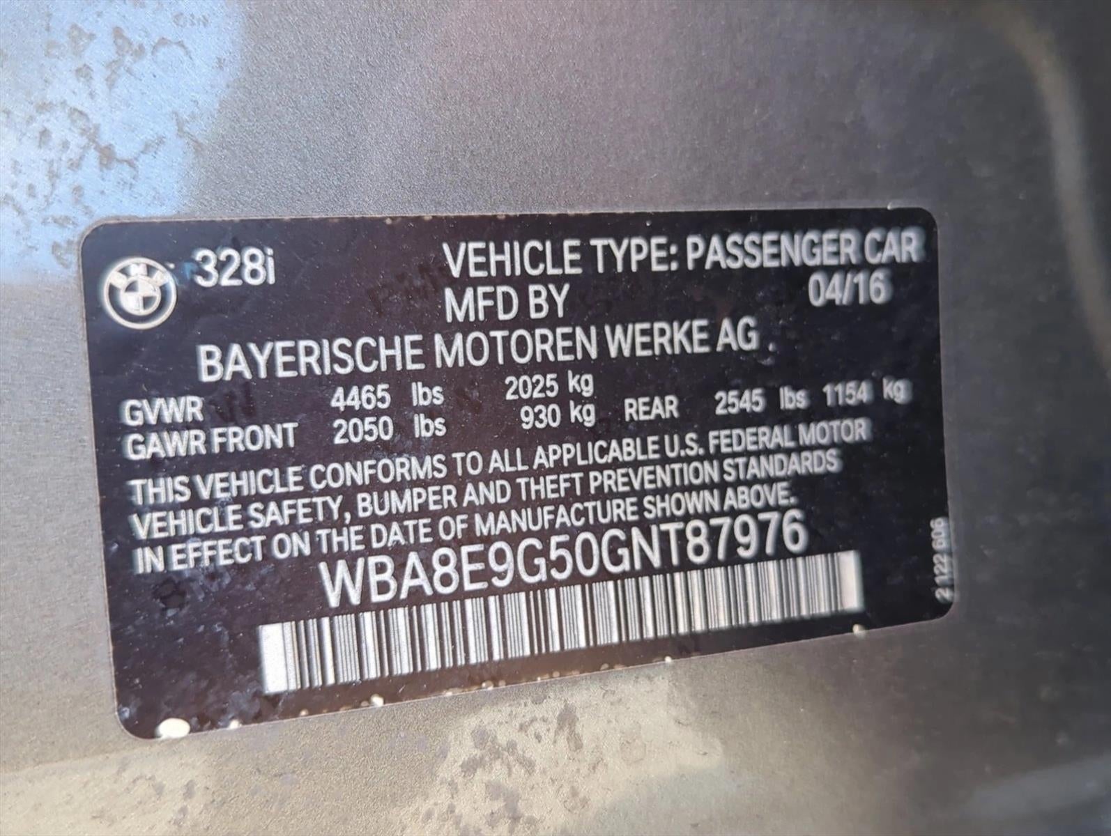 2016 BMW 328i Sedan