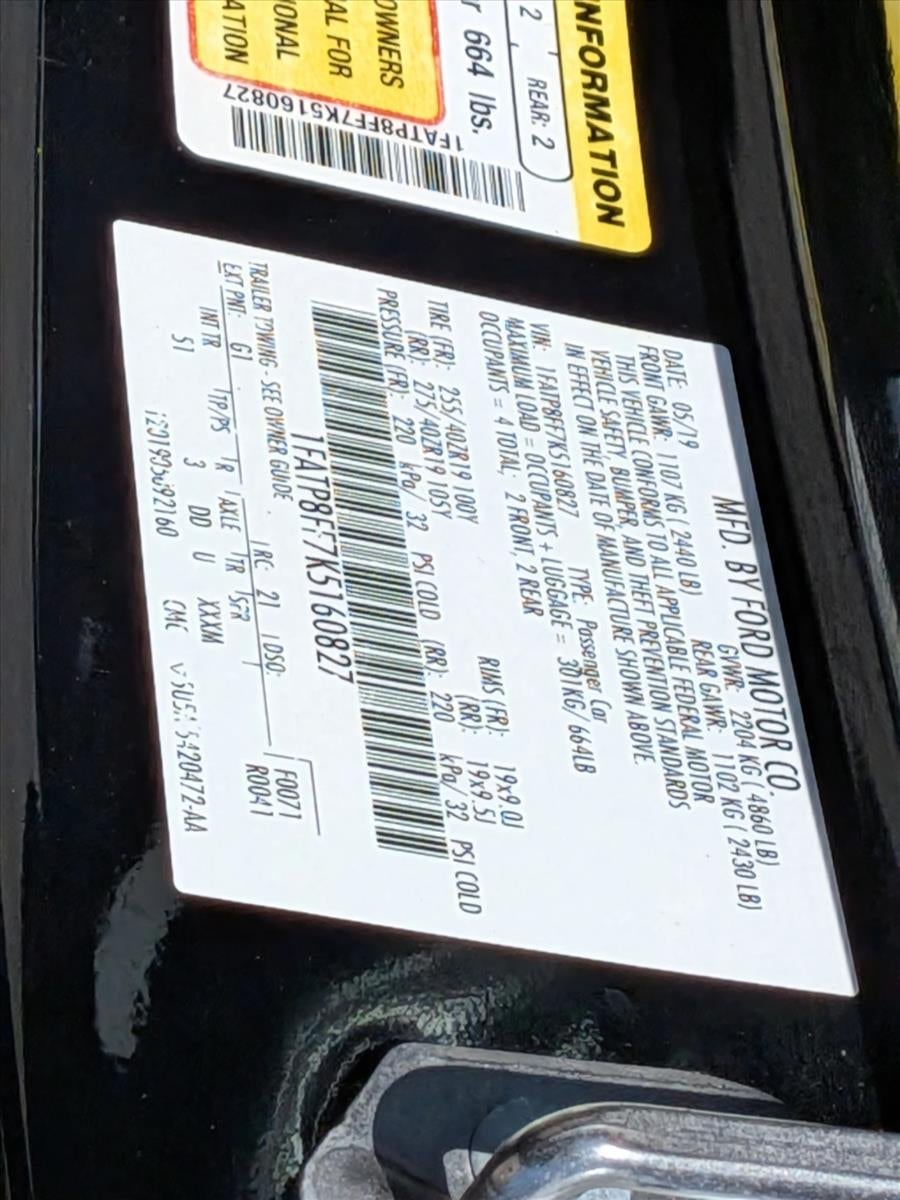 2019 Ford Mustang GT Premium Convertible