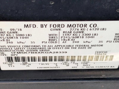 2019 Ford Explorer Base FWD