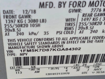 2019 Ford Explorer XLT FWD