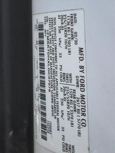 2020 Ford Explorer XLT RWD