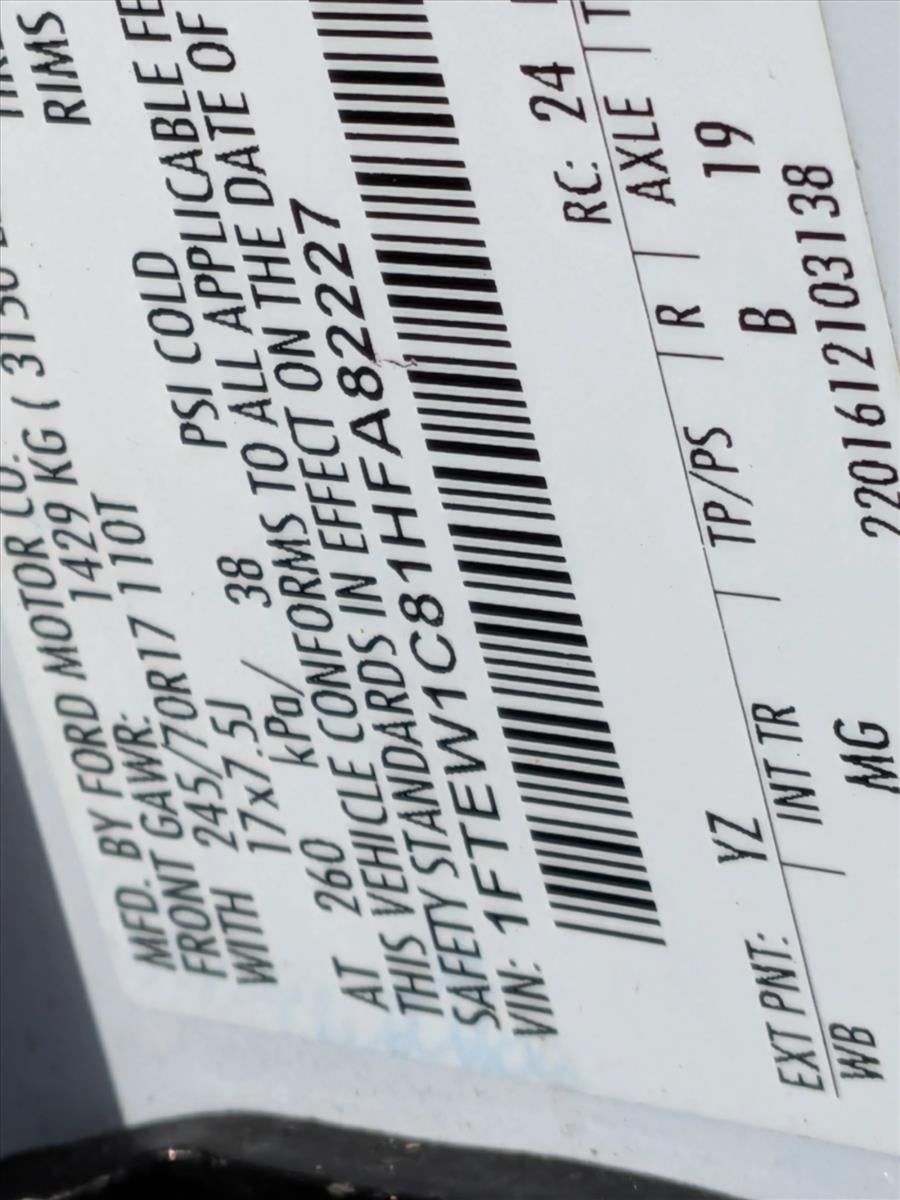 2017 Ford F-150 XLT 2WD SuperCrew 5.5' Box