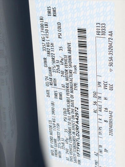 2024 Ford F-150 Platinum 4WD SuperCrew 5.5' Box