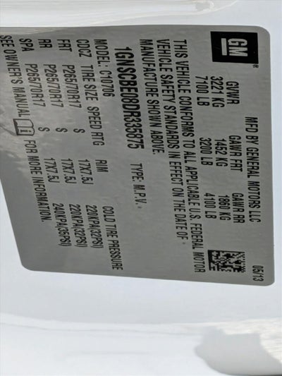 2013 Chevrolet Tahoe 2WD 1500 LT