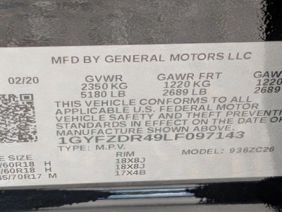 2020 Cadillac XT4 AWD 4dr Premium Luxury