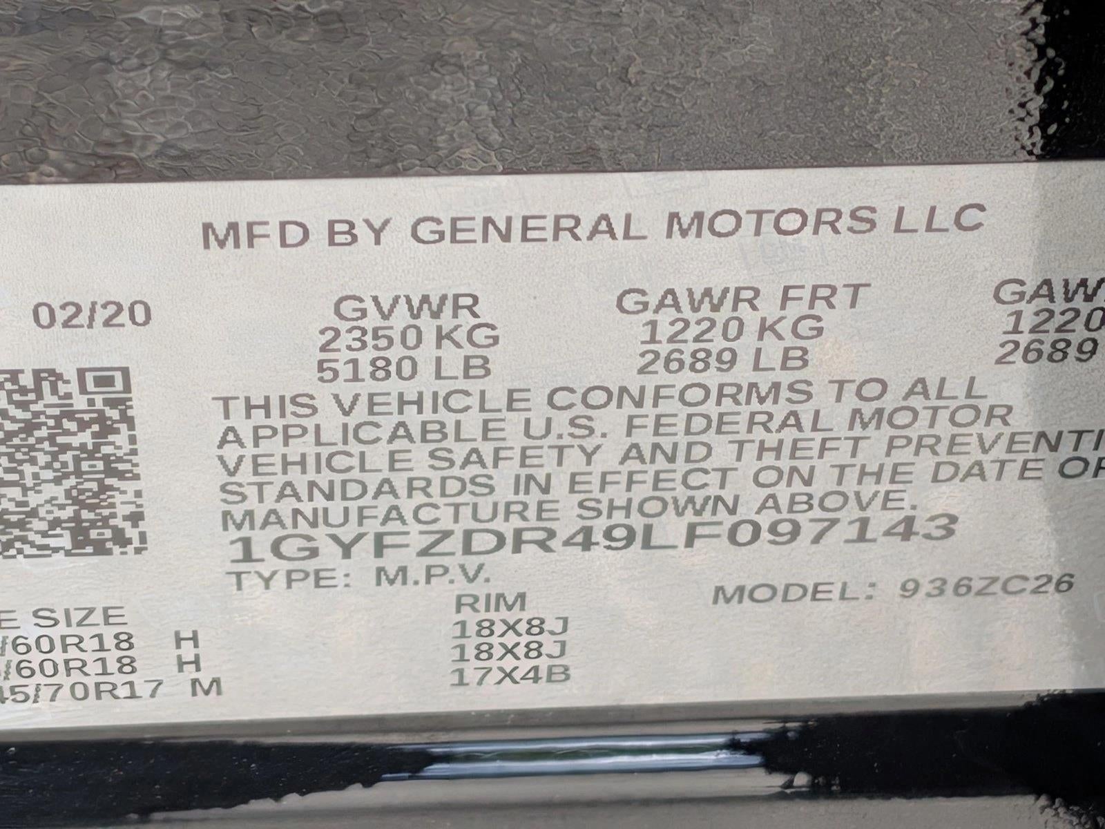 2020 Cadillac XT4 AWD 4dr Premium Luxury