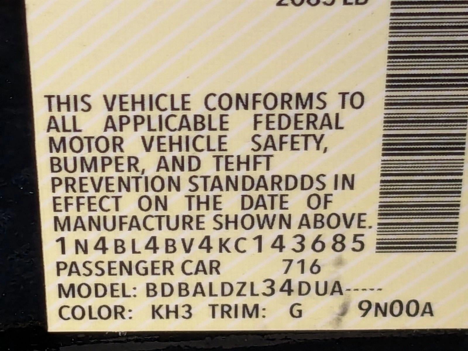 2019 Nissan Altima 2.5 S Sedan