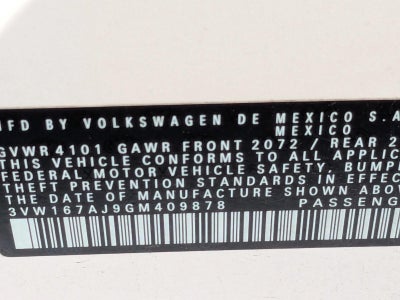 2016 Volkswagen Jetta 4dr Manual 1.4T S with Technology Sedan